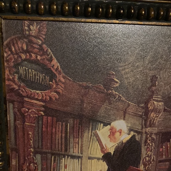 “THE LIBRARIAN”. Exquisite wall art. Formally in my library. Excellent condition - Picture 4 of 9